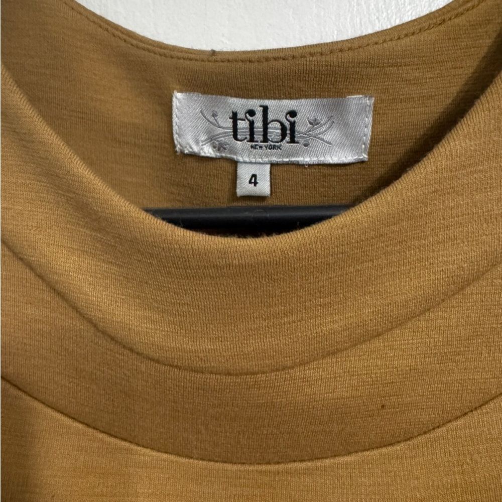 Tibi Brown and Black‎ Midi Dress View 2